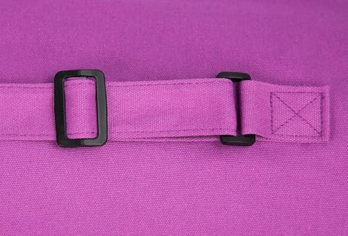 Cotton yoga mat bag with Pockets and Adjustable Strap - Full Zip Cargo Yoga Mat Carrier Bag - Bag for 1/4" 1/3" Thick Yoga Mat - color: Purple, size: XL