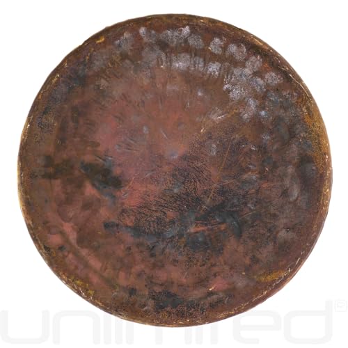 Unlimited Atlantis Gongs - Includes Gong, Mallet & Rope/Unlathed Bronze Gong W/Ancient Look/For Sound Healing, Meditation, & Yoga - size: 16"