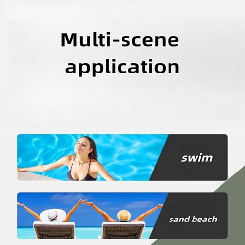 Beach Microfiber Towel Magnetic Quick Dry Absorbent Portable Yoga and Fitness Towel for Pool, Gym, Travel, Sand, Red