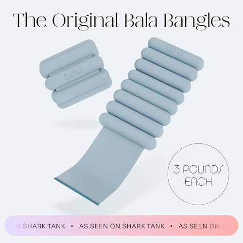 Bala Bangles Wrist & Ankle Weights for Women & Men, Home Gym Equipment | Adjustable Weighted Bands for Arm & Legs Workouts - Pilates, Yoga, Walking, Barre, & Strength Training Exercise - color: Sea, size: 3 LB