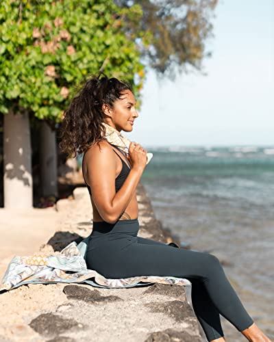 LEUS Yoga ECO Towel - Pineapple Paradise - color: Pineapple Paradise