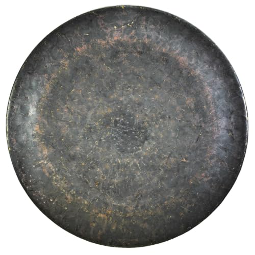 Unlimited Mother Tesla Gongs - Includes Gong, Mallet & Rope/Unlathed Chinese Bronze Gong With Deep Tone/For Sound Healing, Meditation, & Yoga - size: 34"