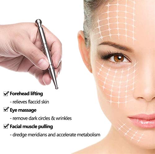 FeelFree Sport Manual Acupuncture Pen, Acupressure Pen & Fascia Stick | Stainless steel massage tool with dual heads for trigger points