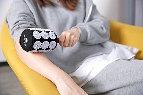 Bed of Nails Acuroller Original Bon Acupressure Roller Design with 756 Precision Nails, Length with Handle - 9", Without Handle - 4", Roller Diameter - 2.5" - color: Acuroller