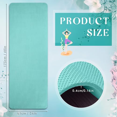 Timgle 24 Pack 68" x 24" Yoga Mat Bulk, 4mm Thick Extra Long Sports Mat Anti Slip Tear Resistant Yoga Exercise Set for Fitness Stretching Home Workout Gym and Studio - color: Dark Color