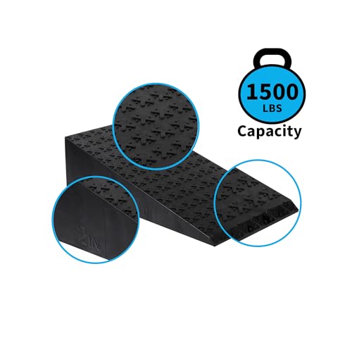 2 PCS Squat Wedge - Durable Slant Board for Calf Stretching, Can Support up to 1,500 lbs, Carry Bag, Non-slip pad Included