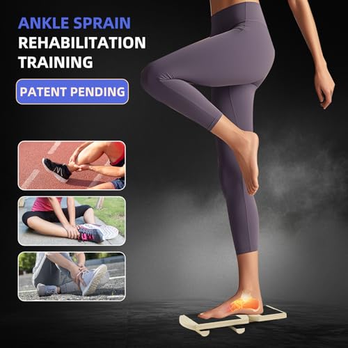 Juoe Ankle Strengthener, Ankle Balance Board,Foot Balance Board, Axis Board | Supports 350LBS, Ideal for Physical Therapy, Plantar Fasciitis Relief, Posture Correction, Improves Foot & Leg Stability