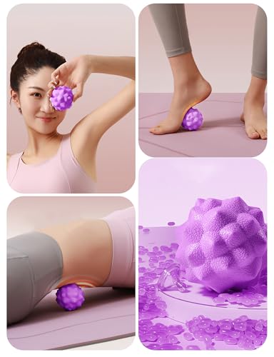 Massage Balls,Hand Massage Ball Body Acupressure Spiky Massage Balls,Foot Arch Trainer Plantar Fasciitis, Muscle Massager Ball Exercise
