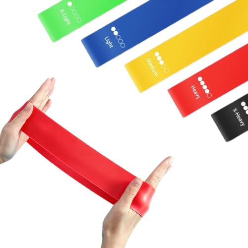 Resistance Bands for Working Out 5-Pack Exercise Bands Resistance Bands Set Elastic Bands for Exercise for Women,Leg Hip Glute Trainingyoga Pilates Physical Therapy