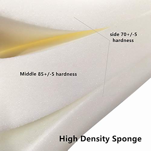 NGT new guide steps Yoga Bolster Pillow for Meditation and Support - Rectangular Yoga Cushion Foam Wedges Washable Suede Pillowcase for Men and Women with Carry Handles.…