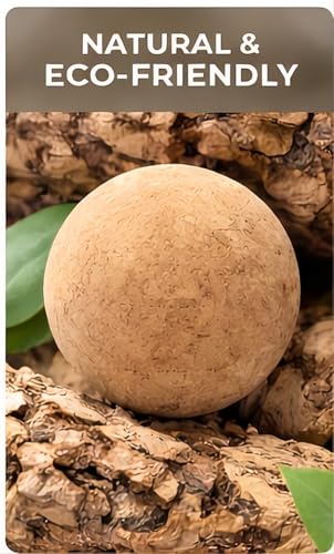Cork Massage Ball Set, Myofascial Release for Trigger Points & Knots | Fascia Release, Eco-Friendly, Travel Bag Included