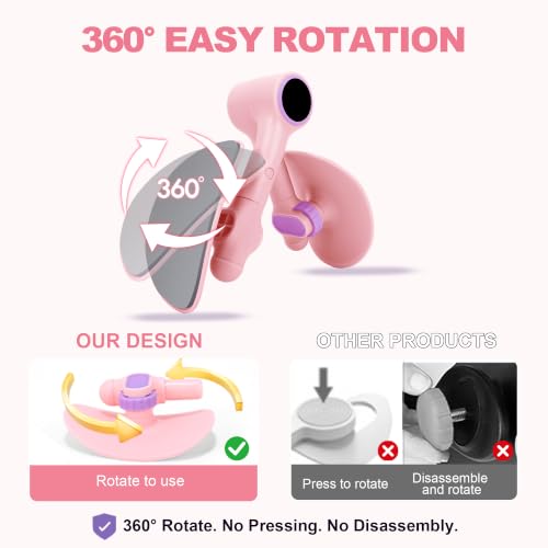 Pelvic Floor Exercise Devices 35LB Resistance Thigh Trainer with Band - size: Pink