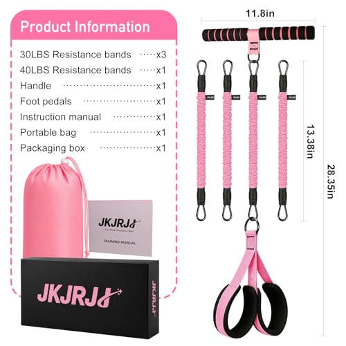 Upgraded Pedal Resistance Band with Handle for Full-Body Workouts