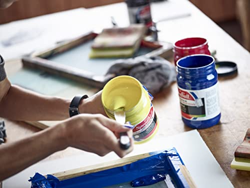 Speedball Fabric Screen Printing Ink, 8-Ounce, Yellow for T-Shirt and Silkscreen Printmaking - color: Yellow, size: 8 fl oz