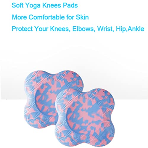 2 PCS Yoga Knee Pads Anti Slip Yoga Support Foam Pads for Women and Men, yoga kneeling pad for Protecting Knees Elbows Wrist Hands