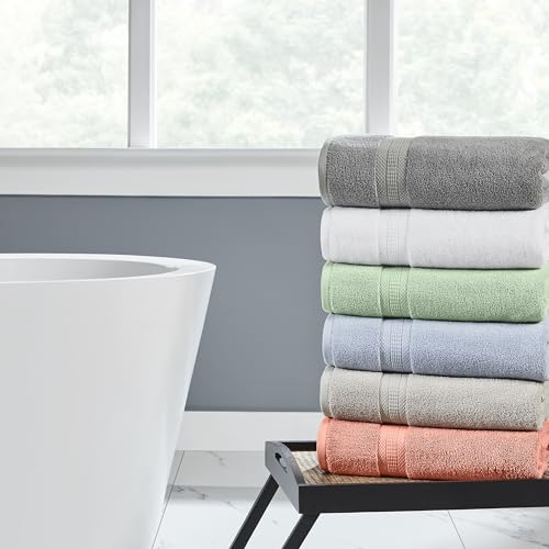 Modern Threads 6-Piece Rayon from Bamboo & Cotton Blend Towel Set - Ultra Soft & Absorbent, Dawn - color: Blue