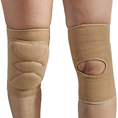 DANCEYOU Dance Knee Pads Thick Soft Sponge Volleyball Knee Brace for Big Kid Teen Adults Workout Knee Protector Football Pole Dance Yoga Tennis Running