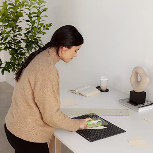 Elan Cutting Mat A3 Black & Taupe, Self Healing Cutting Mat 12x18 Inch, 5-Ply Craft Board Black, Hobby Board for Crafts 12x18 Inch - style: 18 x 12"