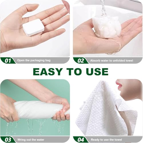 30 Pack Disposable Washcloths for Travel Compressed Towels Tablets - size: S size-30pcs 11.8"x9.5"