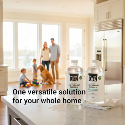 Better Life All Purpose Cleaner - Multipurpose Home and Kitchen Cleaning Spray for Glass, Countertops, Appliances, Upholstery & More - Multi-surface Spray Cleaner - 24oz (Pack of 2) Unscented - size: 24 Fl Oz (Pack of 2)