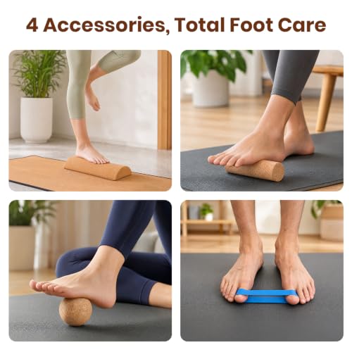 5-in-1 Cork Balance Set Foot Ankle Trainer Plantar Fasciitis Relief