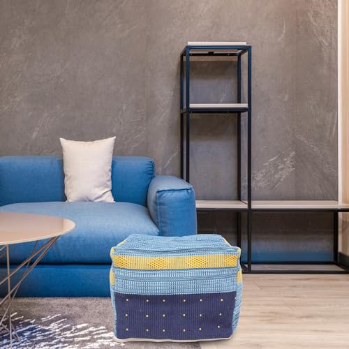 STOBAZA Floor Mat Pillow Seat Cover Cotton Pad Outdoor Chair Seat Tatami Cover Office Chair - color: Sky-blue