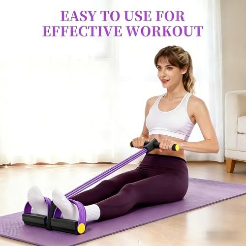 Pedal Resistance Bands with Handles for Women,Multifunction Fitness Bands