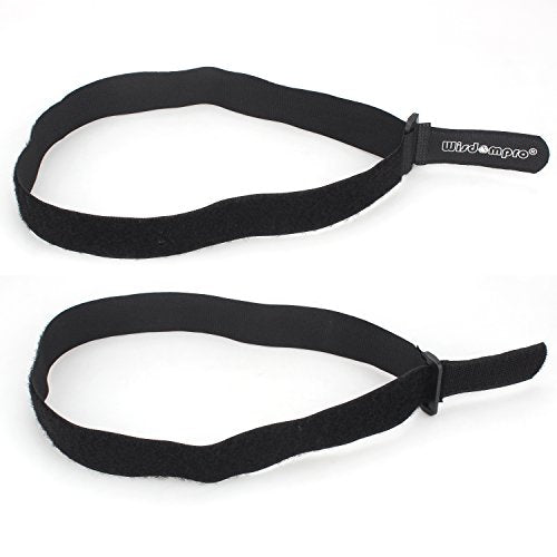 Wisdompro 12 Pack 1 x 24 Inch Long Hook and Loop Tie Down Straps Heavy Duty - size: 1 x 24 Inch, 12 Pack