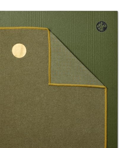 Manduka Yogitoes Hot Yoga Mat Towel - 71" | Moisture Activated Grip | Patented Silicone Nubs | Highly Absorbent, Durable & Easy Care | Made from Recycled Materials | 71 x 24 Inches | Earth - color: Earth, size: 71" x 24"
