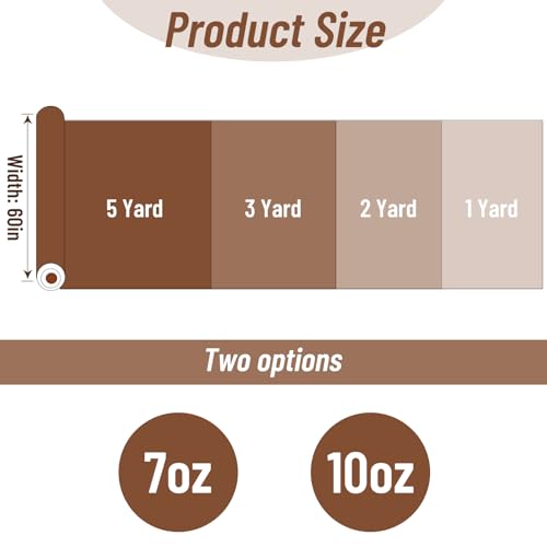 60”W 10oz Natural Canvas Fabric, Canvas Roll, 100% Cotton Painters Drop Cloth for Arts & Crafts, Backings Covers (1 Yards) - size: 1Y-10oz