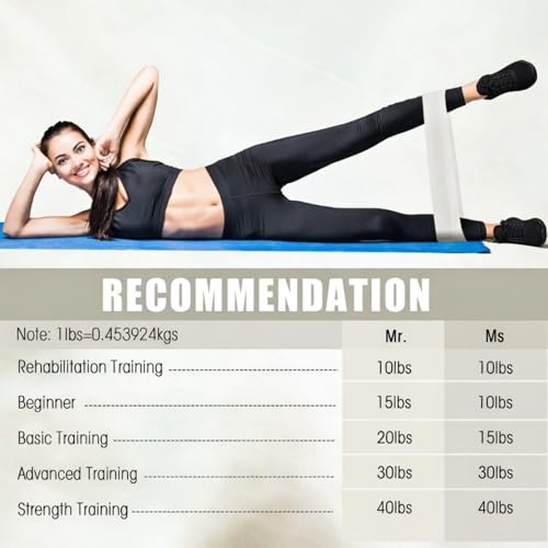 DEEKIN 30 Pcs Resistance Exercise Bands Bulk | Resistance Loop Elastic Bands, Exercise Equipment for Women, Men, Home Pilates, Fitness, Gym, Yoga - color: Light Beige, style: 15-20 Lbs