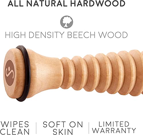 Body Back Wooden Foot Roller & Foot Star® Massage Ball Bundle for Foot Pain - style: Bundled