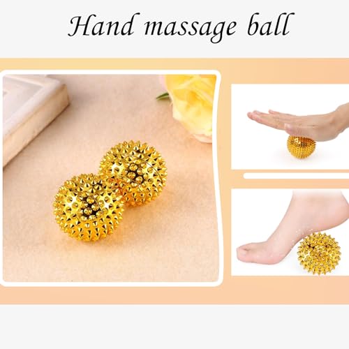 Magnetic Massage Ball, Hand acupoint Stimulation Ball, Massage Body acupoints, Manual Massage Ball Two-Pack