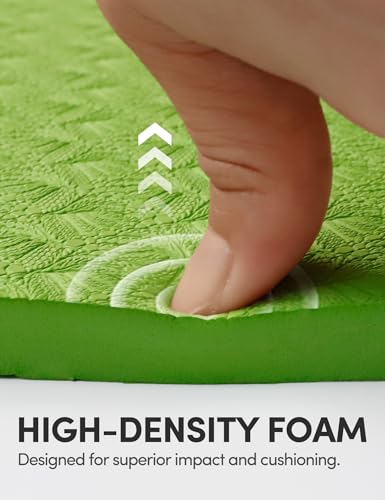 IUGA Yoga Knee Pads Cushion Non-Slip Knee Mat for Elbows Wrist Pain in Yoga Planks Floor Exercises Portable Extra-thick Cushioning - color: Green