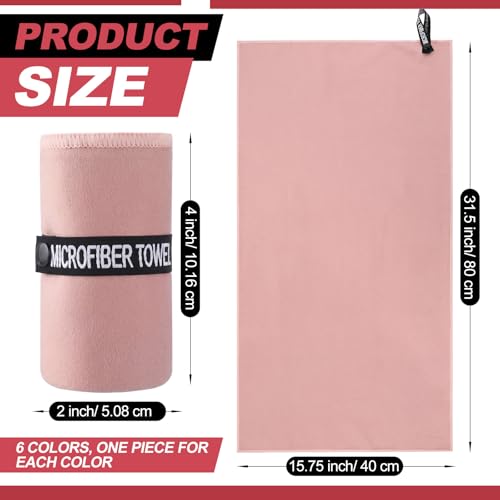 Colorful Microfiber Workout Towels, Quick Dry, Highly Absorbent, Odor Free for Women & Men, 31.5"x15.7" Gym Sweat Towels for Gym, Yoga, Running, Swimming - color: Morandi Color