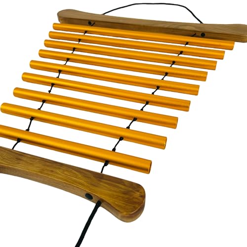 Handy Chime with Mallet for Relaxing Sound Bath Meditation Yoga Class Energy Refresh 9 Tone Swing Chime Sound Healing Instrument - color: Single Wind Chime