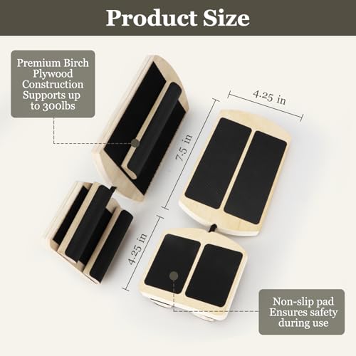 Ankle Balance Board for Rehab & Strengthening – Axis Board Training Kit with Recovery Guide – Support for Ankle Sprains, Achilles Discomfort & Plantar Fasciitis
