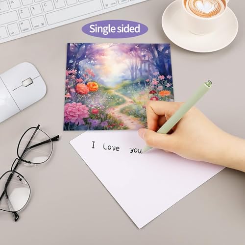 6x6" Scrapbooking Paper Pad Single Sided Decorative Colored Papers | 160GSM 12 Patterned 24 Sheets Cardstock,Art Paper for Craft Paper Present Wrapping DIY Junk Journal Supplies.Magic Forest - color: 160GSM-Magic Forest
