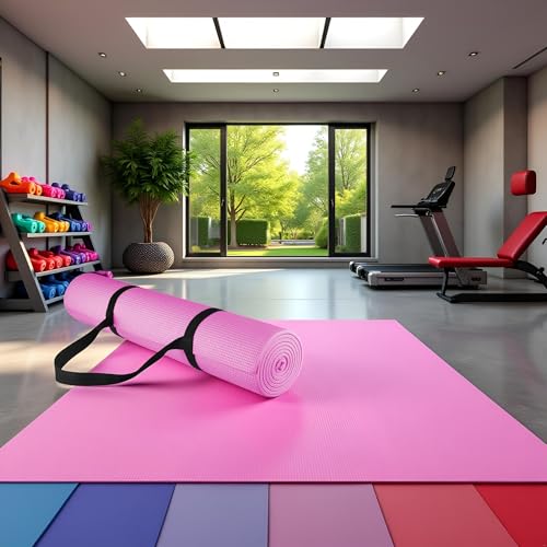 2Pcs Yoga Mat Straps For Carrying - Yoga Mat Elastic Straps, Adjustable Yoga Carrying Strap Holder Straps, Exercise Mat Carrier Strap, Weight Loss Fitness Binding Rope, Fitness Accessories