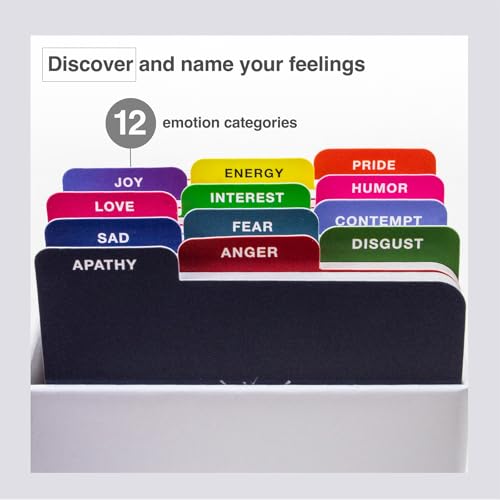 156 Emotion Cards Card Deck – Master Your Emotional Intelligence, Enhance Resilience and Thrive - color: Emotions Only Deck