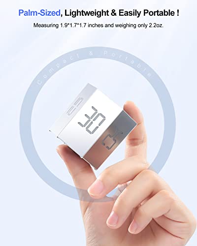 Ticktime T6 Pomodoro Timer Cube for Focus, Study, Work, Task, ADHD, Kitchen - color: Gray