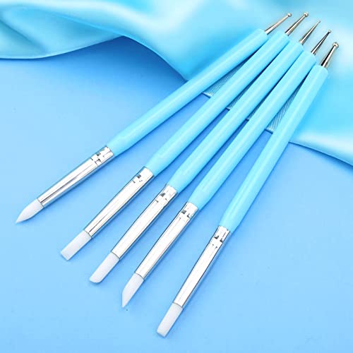31pcs Polymer Clay Sculpting Tools Set, Air Dry Modeling Clay Roller Dotting Tool Kit Fondant Metal Cutters Silicone Embossing Pen Balls Stylus Rollin - color: 31 pcs