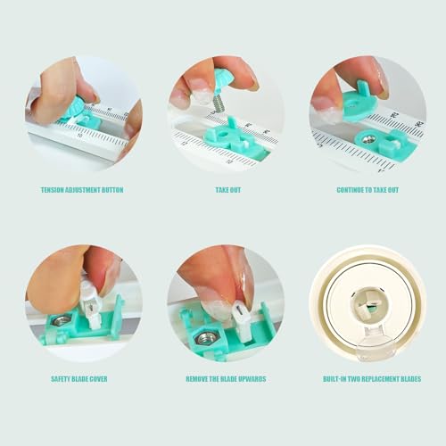 Circle Cutter, Circle Cutters for Crafts, Adjustable Circle Punch Alternative, Sticker Cutter and Round Paper Cutter for Scrapbooking, Cards, Photo Paper and Cardstock