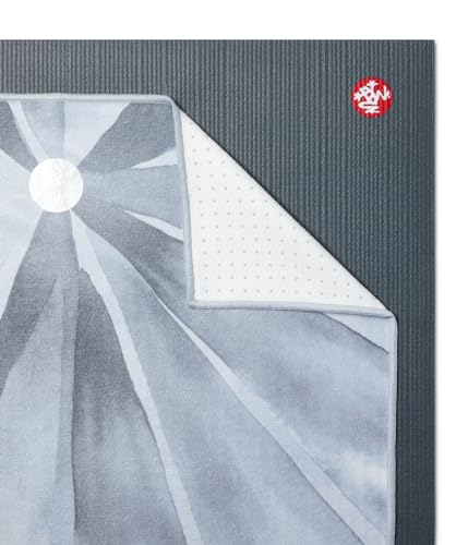 Manduka Yogitoes Hot Yoga Mat Towel - 71" | Moisture Activated Grip | Patented Silicone Nubs | Highly Absorbent, Durable | Made from Recycled Materials | 71 x 24 Inches | Diamond Invincible - color: Diamond Invincible, size: 71" x 24"