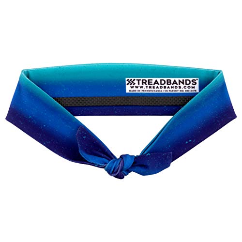 TreadBands All Terrain Tieback Non Slip Headband - Designs. Guaranteed to Stay in Place, Keeps Sweat Out of Your Eyes, Patented Grip Technology. - color: Designs - Milky Way Blues