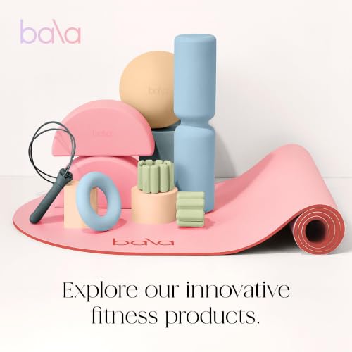 Bala Yoga Mat for Home Gym, Non-Slip Exercise Mat for Home Yoga - color: Sand, style: Mat Plus - 8mm