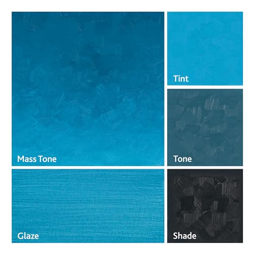 Tusc & Pine Artist Oil Paint - Cerulean Blue, 150 ml, Non-Yellowing, Rich & Creamy Consistency, Maximum Pigment Load, Small Batch Milled Oil Paints Made in the USA - color: Cerulean Blue, size: 5.07 Fl Oz (Pack of 1)