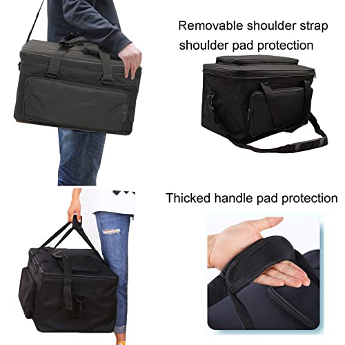 Art Supplies Organizer Bag Art Craft Tool Storage Tote Bag Art Supplies Carrying Bag Case Artist Travel Carrier Bag Waterproof Paint Box Case Foldable For Drawing Sketch Painting Large Capacity - color: black & rectangle top bag