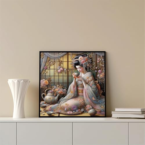 Beautiful Woman Diamond Art Kits for Adults, 5D Diamond Painting Kits | DIY Gem Painting, Crafts for Adults, Diamond Art Paintings Kit, Full Drill Diamond Dot for Home Wall Decor 14 X 14 Inch - color: CM048