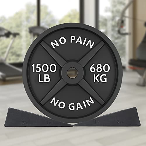 Squat Wedge for Easier Squats: 2-Pack Non-Slip Blocks with Guides